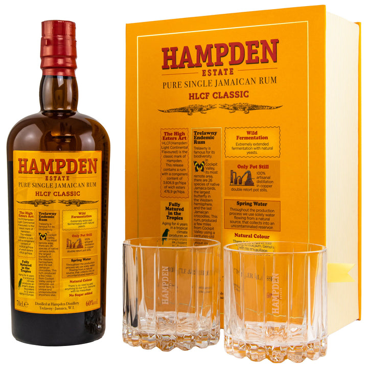 Hampden HLCF Classic im Buch mit 2 Gläsern