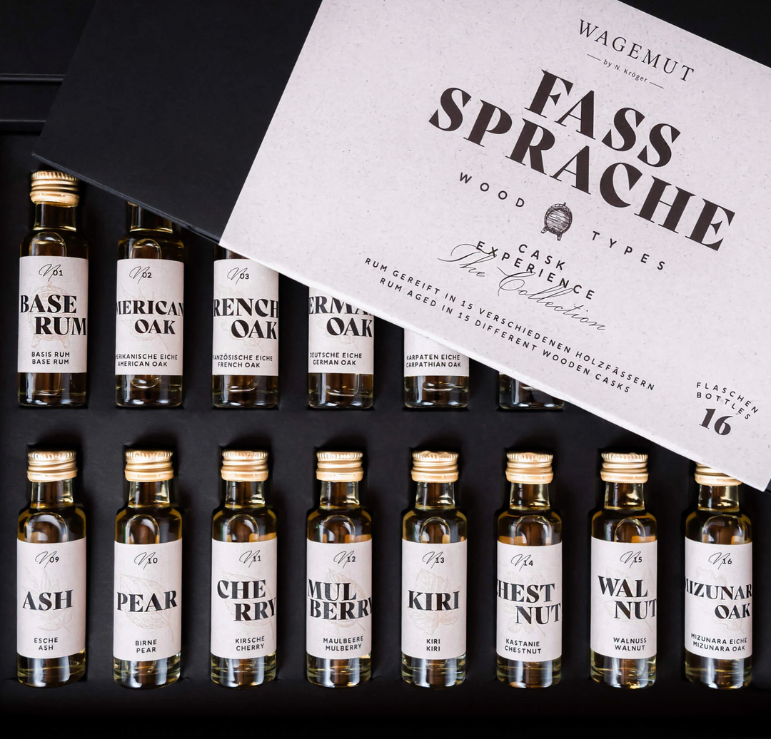 Wagemut Fasssprache Tasting Set, 45% vol., 16x20mL