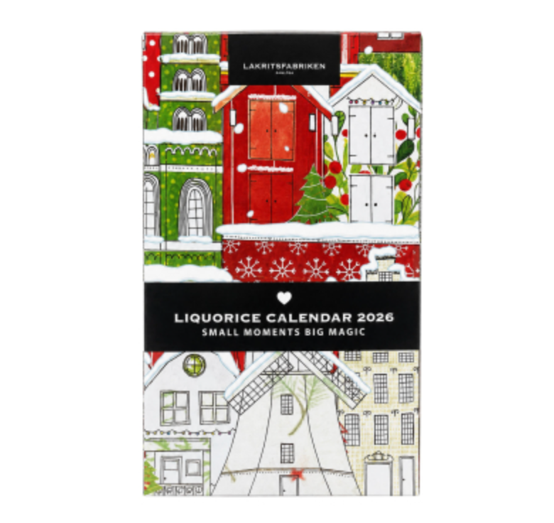 Lakritsfabriken Lakritz-Adventskalender 2026 – Vorderseite